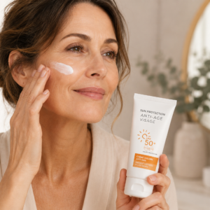 Écrans solaires anti-age-visage