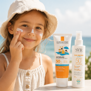 Écrans solaires enfants visage