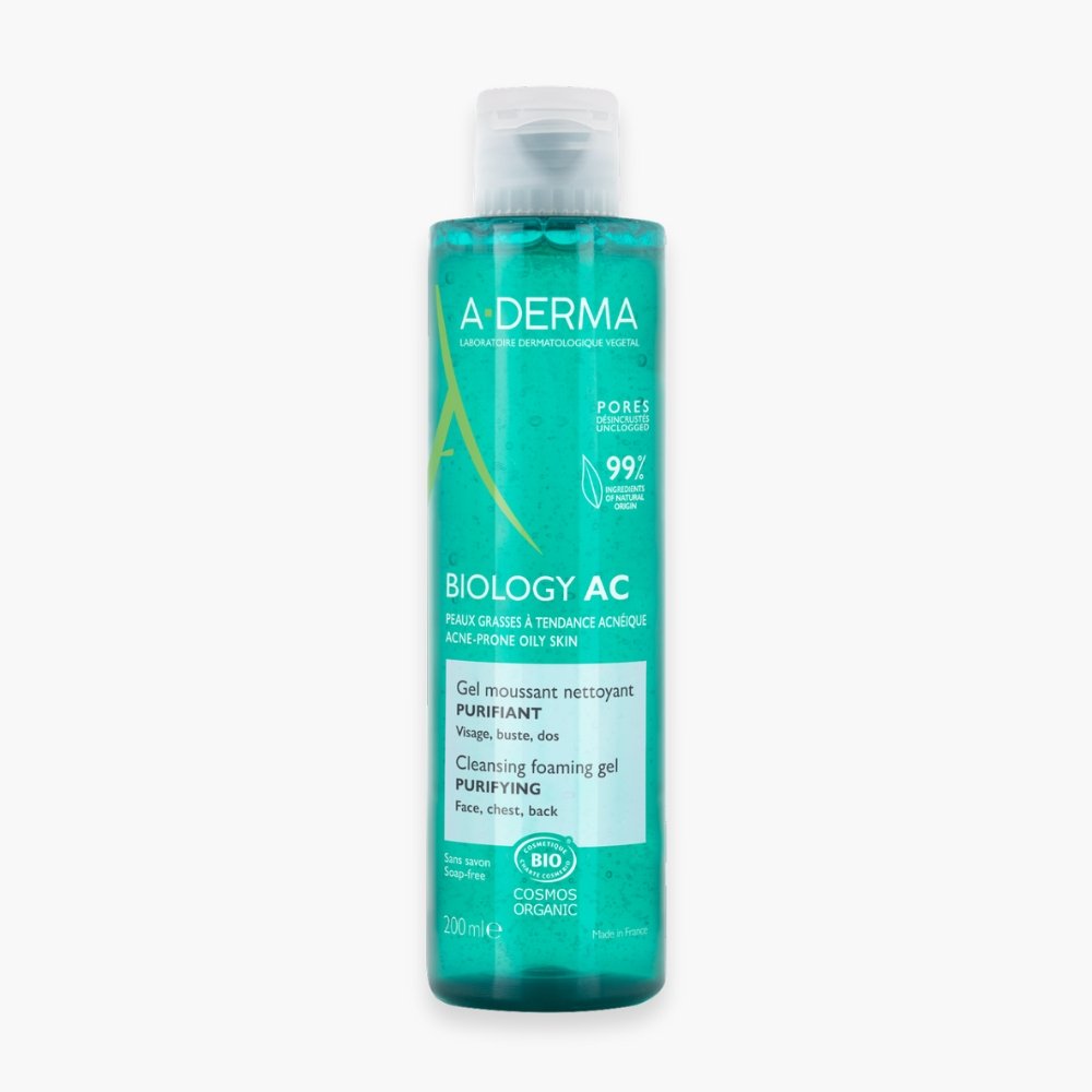 a derma – biology ac gel moussant nettoyant purifiant – 200ml