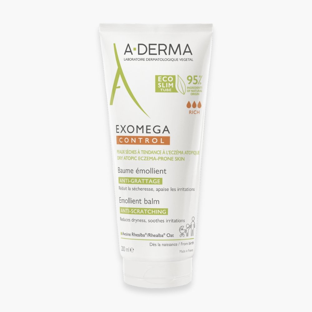 a derma – exomega control baume emollient anti grattage – 200ml