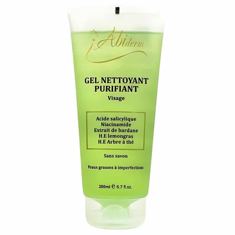 abiderm – gel nettoyant purifiant – 200ml