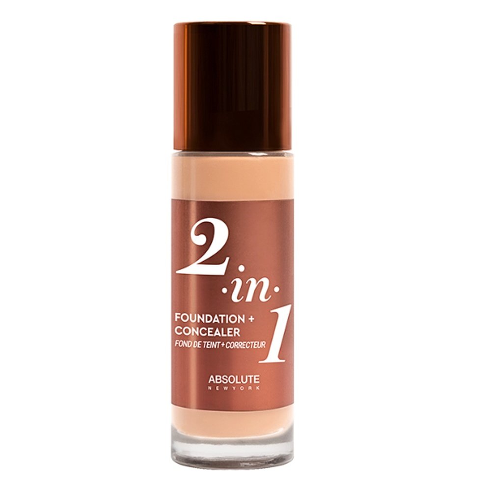 absolute new york – 2in1 foundation et concealer neutral shell 35ml mffc02