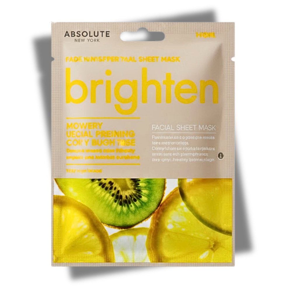absolute new york – brightening facial sheet mask
