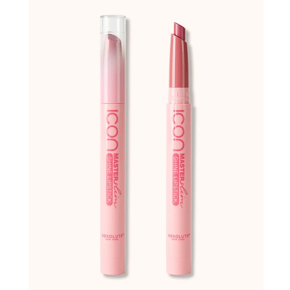 absolute new york – master slim shine lipstick peony pink 22