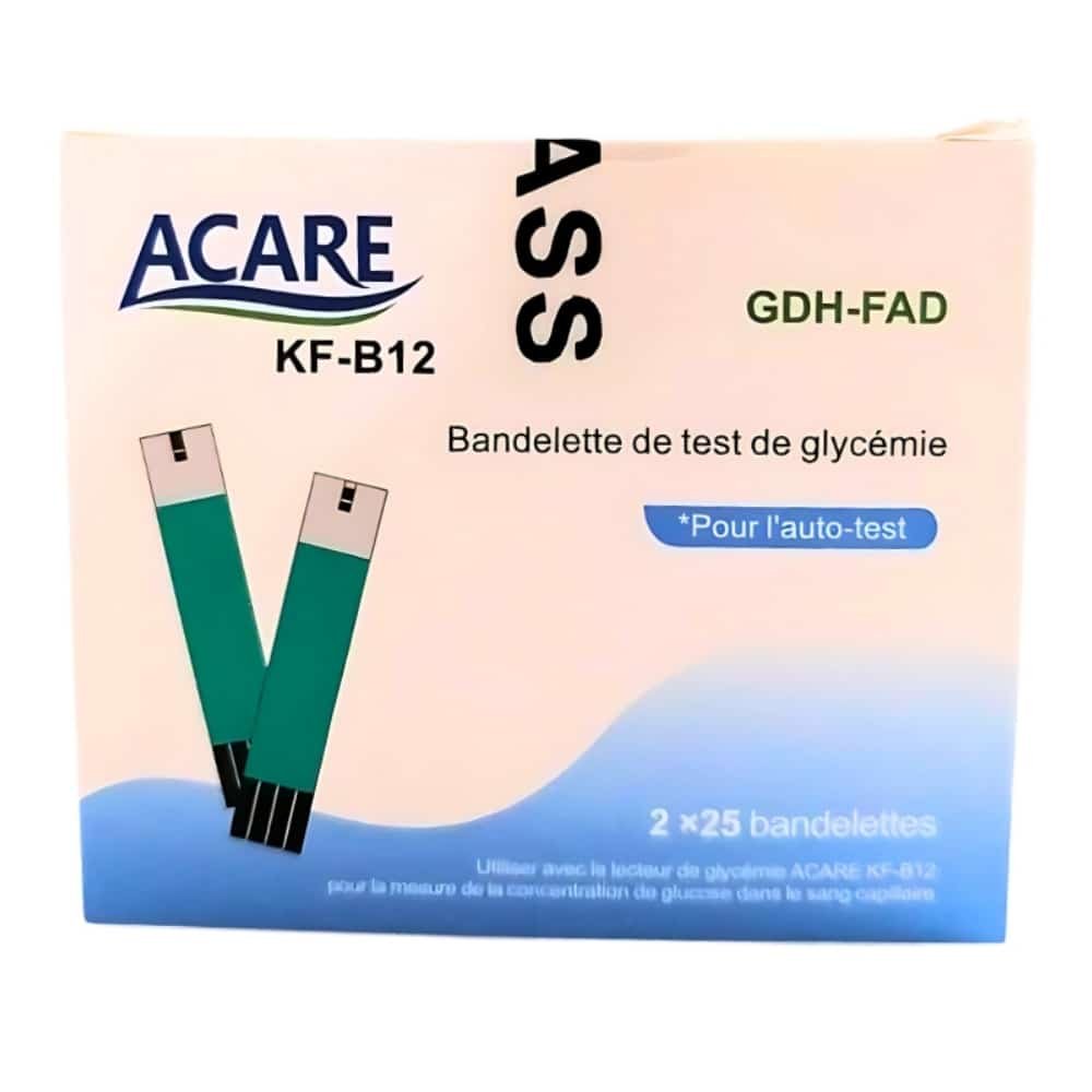acare – bandelettes de test de glycemie gdh fad – 2x25u