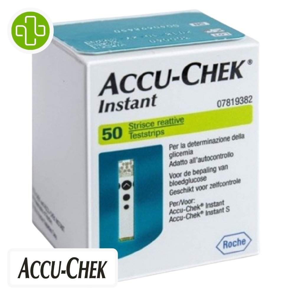 accu chek – instant bandelettes test de glycemie – 50u