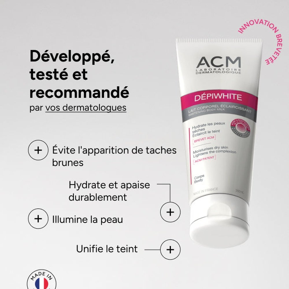 acm – depiwhite lait corps eclaircissant – 200ml acm – depiwhite lait corps eclaircissant – 200ml