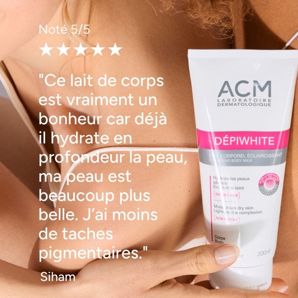 acm – depiwhite lait corps eclaircissant – 200ml acm – depiwhite lait corps eclaircissant – 200ml