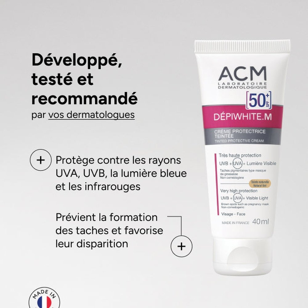 acm – depiwhite m teintee creme protectrice spf50+ – 40ml acm – depiwhite m teintee creme protectrice spf50+ – 40ml