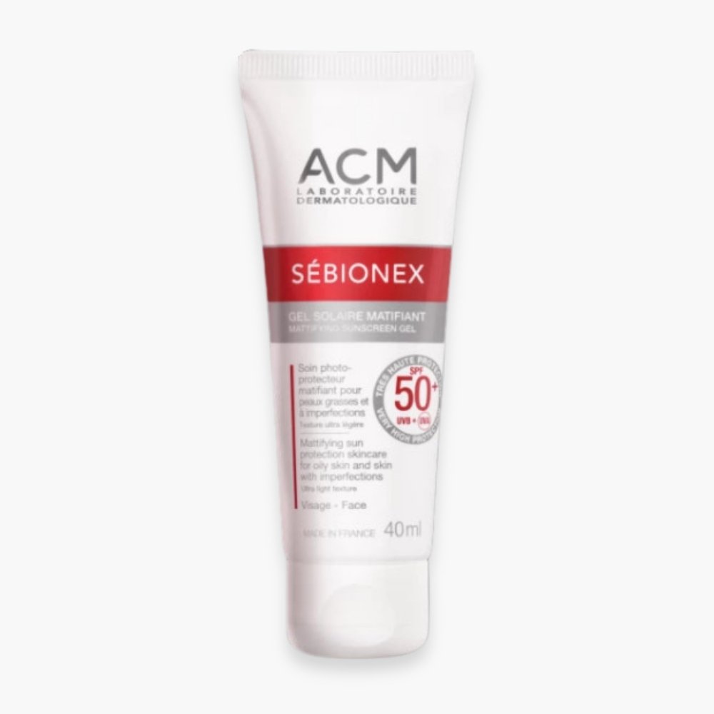 acm – sebionex gel solaire matifiant spf50+ – 40ml