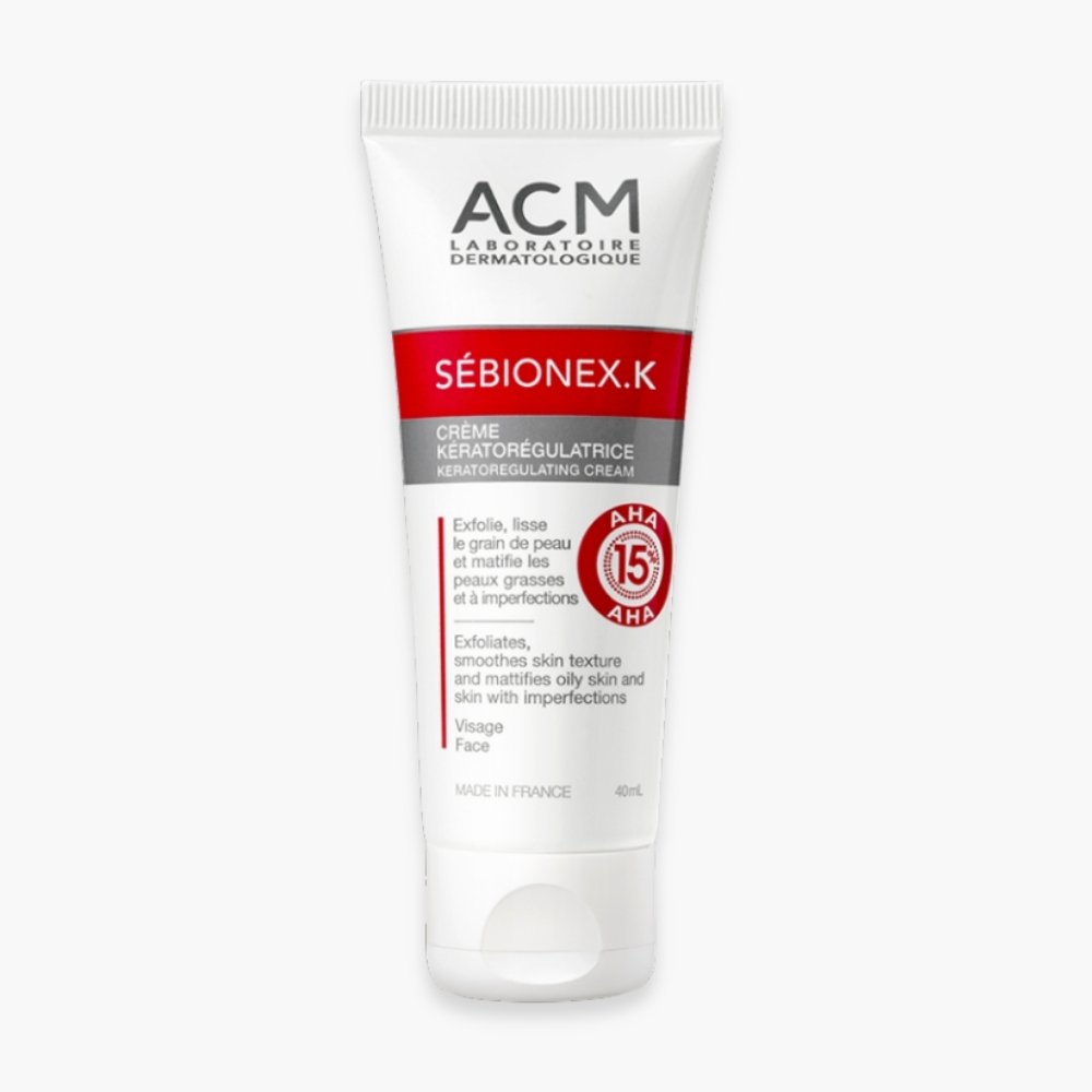 acm – sebionex k creme keratoregulatrice aha15% – 40ml