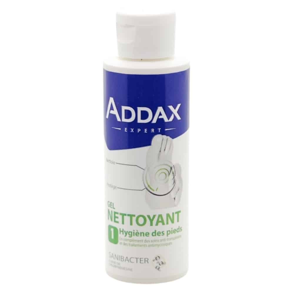addax – sanibacter gel nettoyant hygiene des pieds – 125ml
