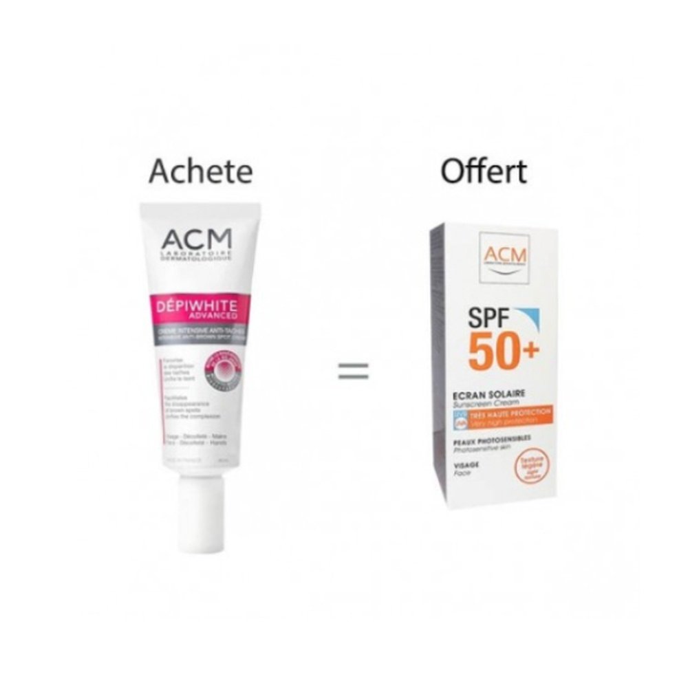 🎁 pack 🎁 – acm – depiwhite advanced creme+ecran pack