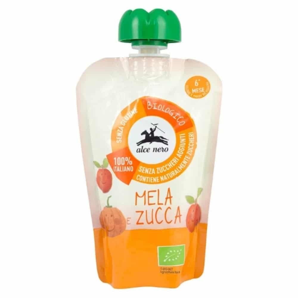 alce nero – puree pomme et courge bio – 100g