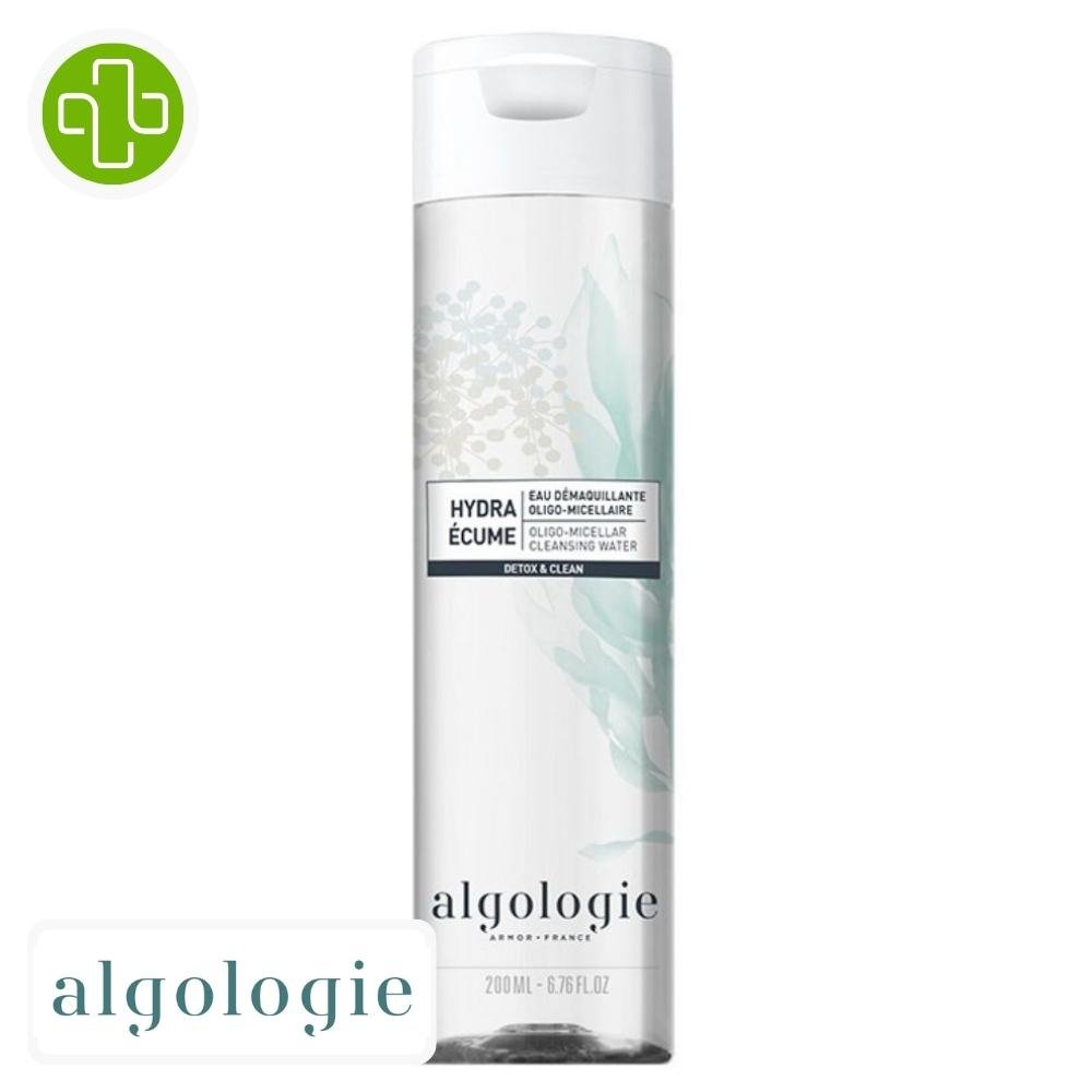 algologie – hydra ecume eau demaquillante oligo micellaire – 200ml