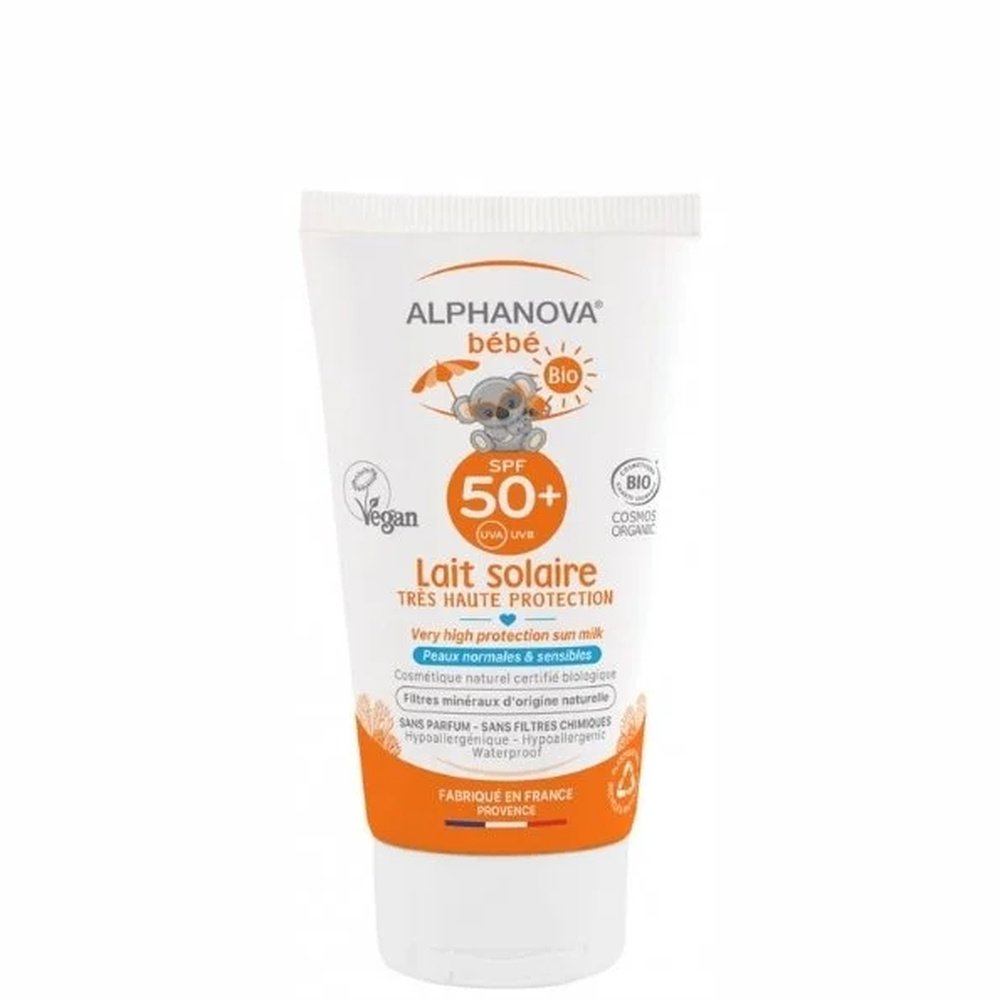 alphanova – bebe lait solaire spf50+ – 50g