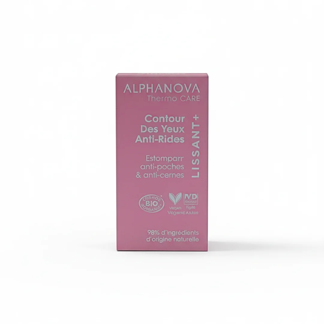 alphanova – lissant+ creme anti cenres eye contour – 15ml