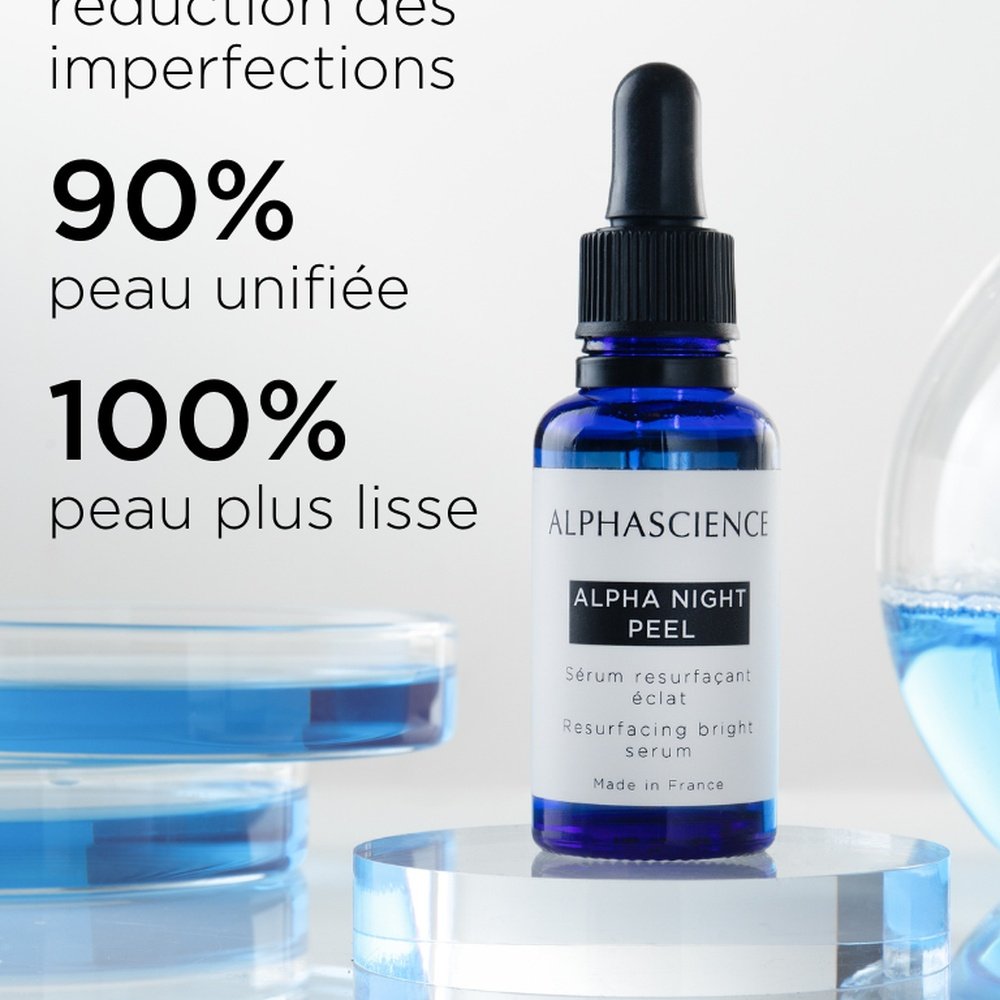 alphascience – alpha night peel serum restructurant eclat – 30ml alphascience – alpha night peel serum restructurant eclat – 30ml