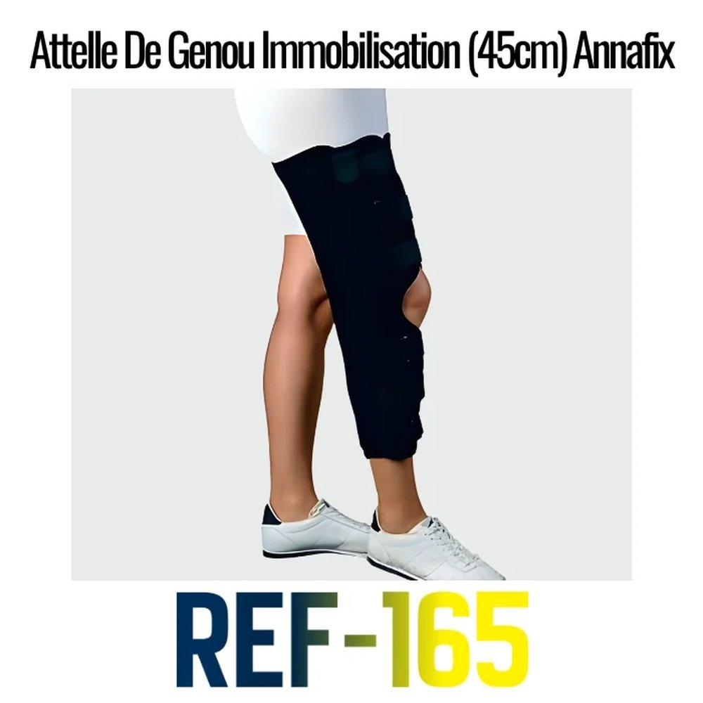 annafix – attelle de genou immobilisation (45cm) ref 165