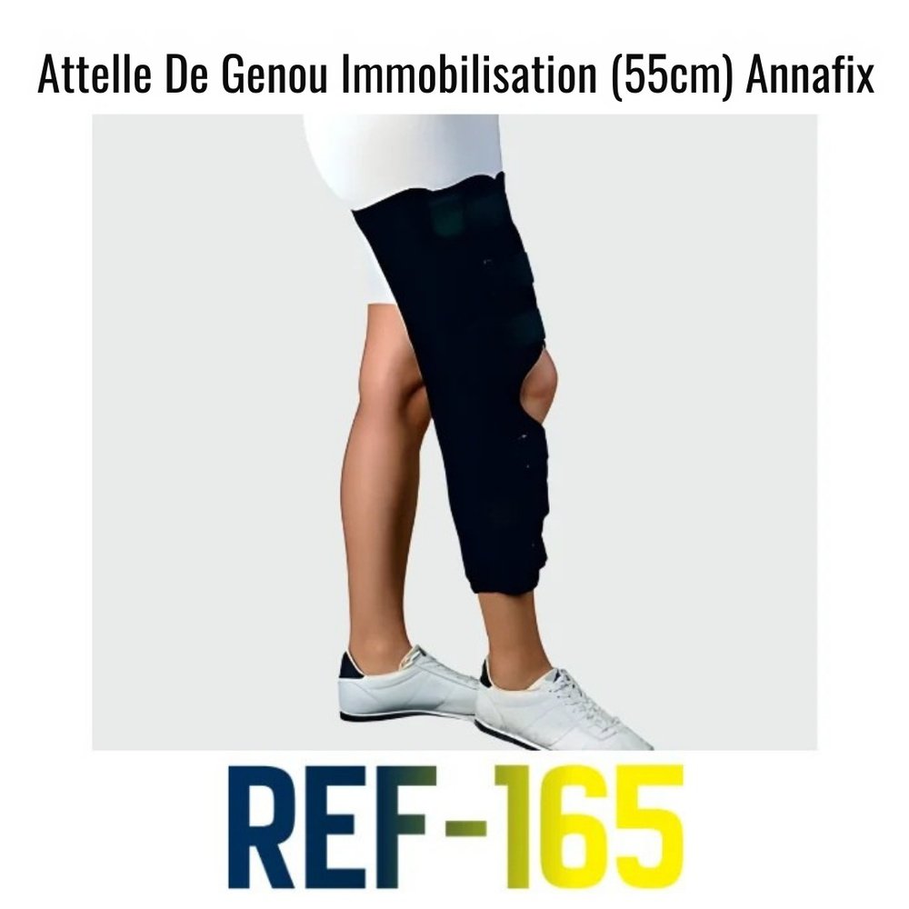 annafix – attelle de genou immobilisation (55cm) ref 165