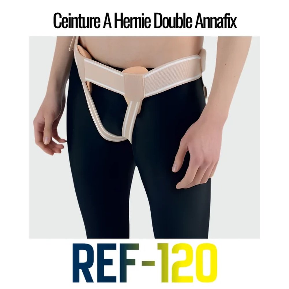 annafix – ceinture a hernie double ref 120
