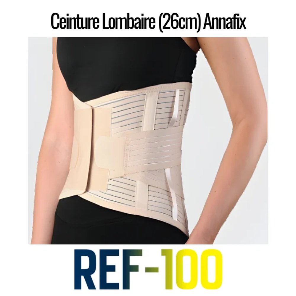 annafix – ceinture lombaire 26cm ref 100