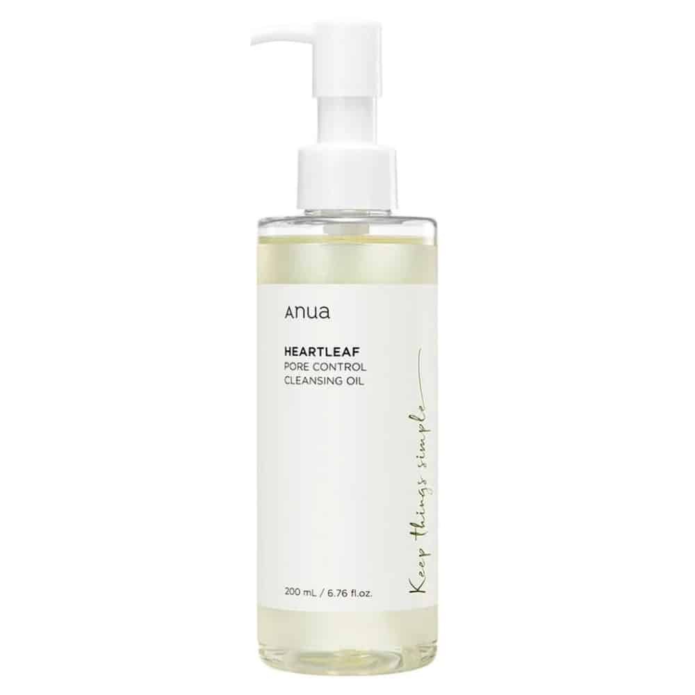 anua – hearleaf pore control cleansing oil (huile nettoyante) – 200ml