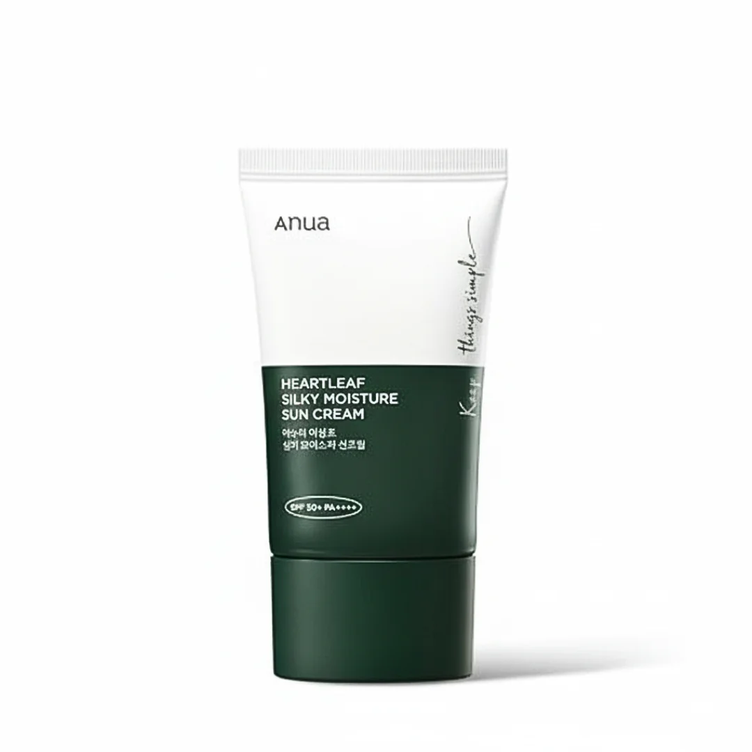 anua – heartleaf siky moisture sun cream – 50ml