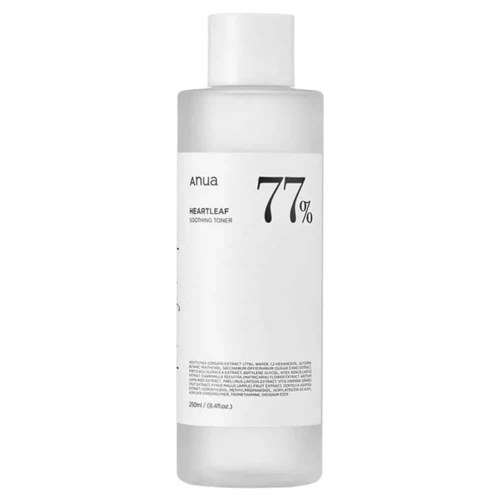 anua – heartleaf soothing toner 77% (apaisant) – 250ml