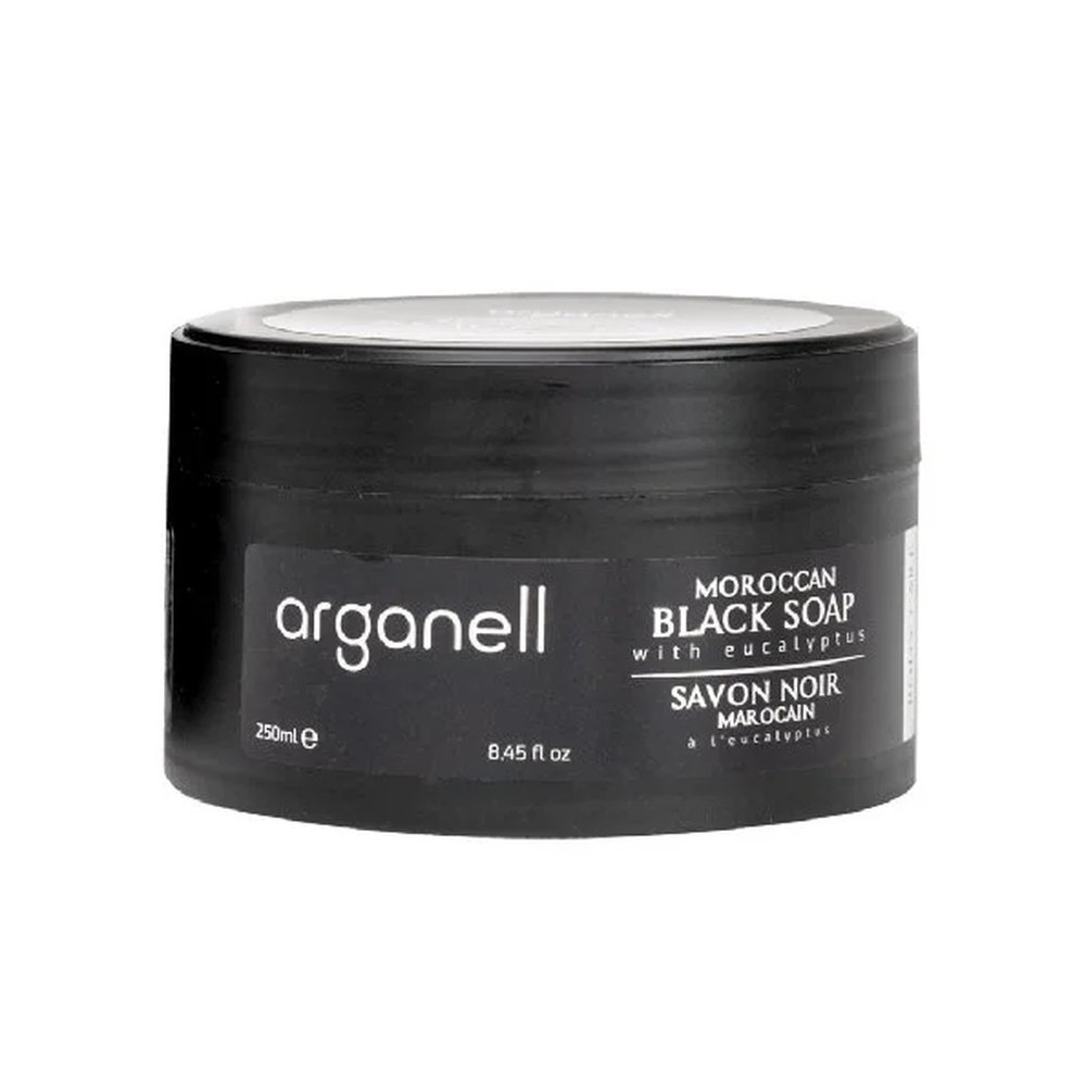 arganell – savon noir eucalyptus moroccan – 250ml