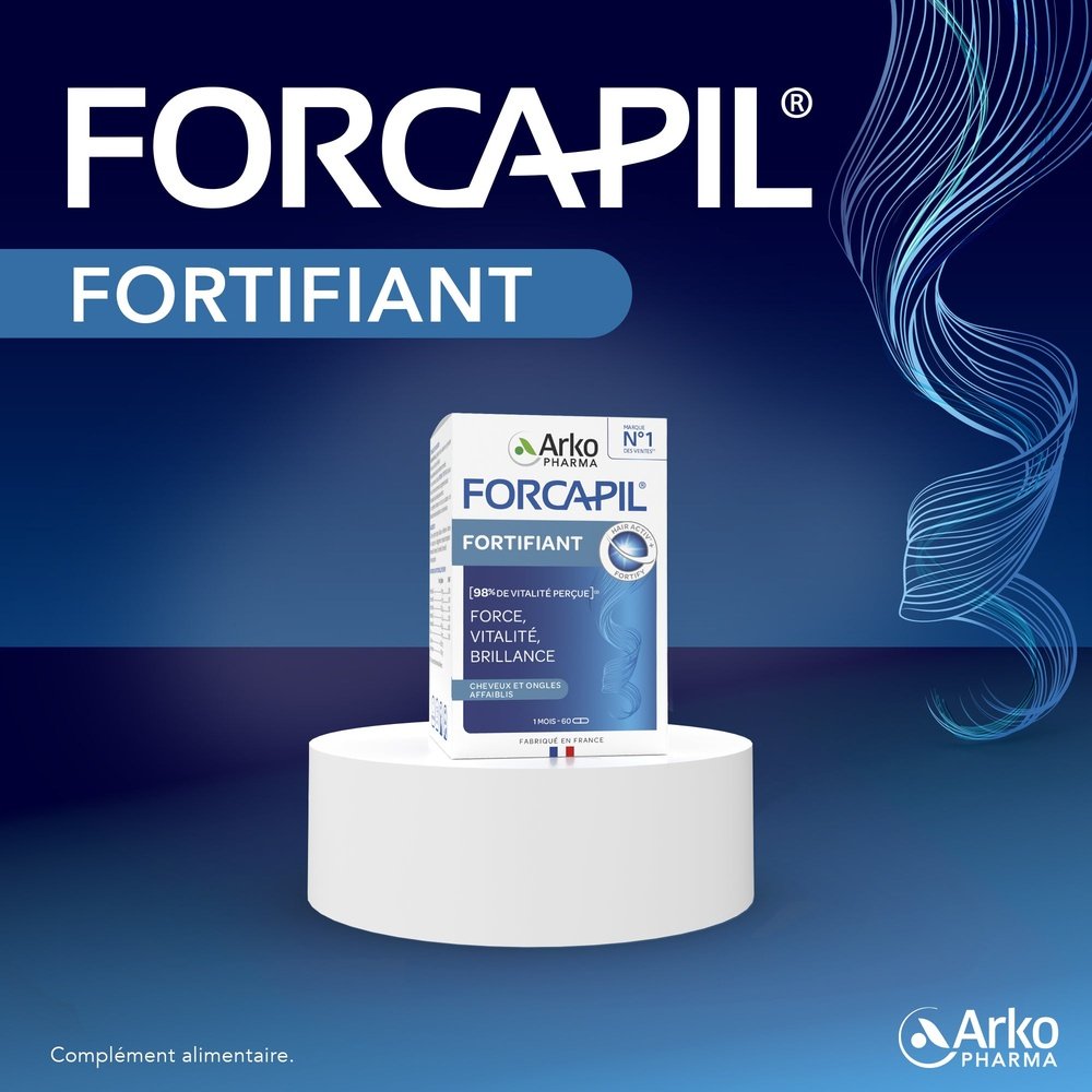 arkopharma – forcapil fortifiant cheveux et ongles force, vitalite et brillance – 180 gelules arkopharma – forcapil fortifiant cheveux et ongles force, vitalite et brillance – 180 gelules