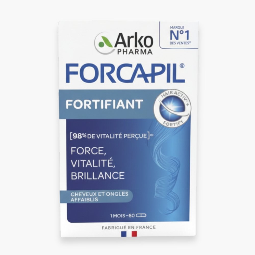 arkopharma – forcapil fortifiant cheveux et ongles force, vitalite et brillance – 60 gelules