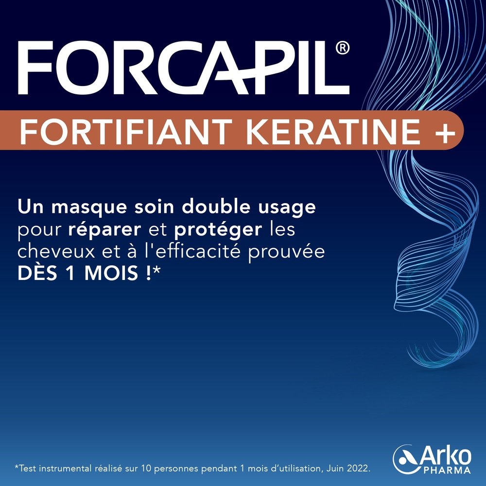 arkopharma – forcapil keratine+ masque soin double usage – 200ml arkopharma – forcapil keratine+ masque soin double usage – 200ml
