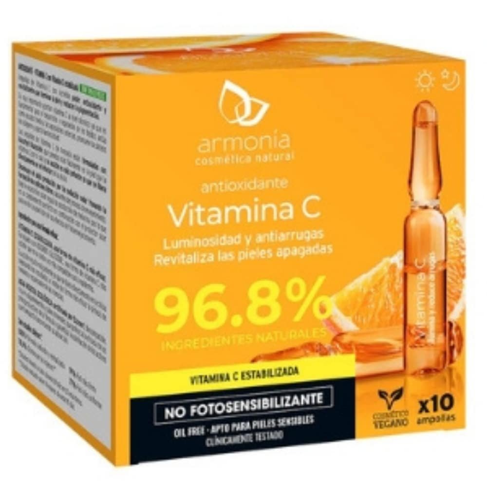 armonia – antioxydants vitamine c eclat et anti rides ampoules – 10x – 2ml