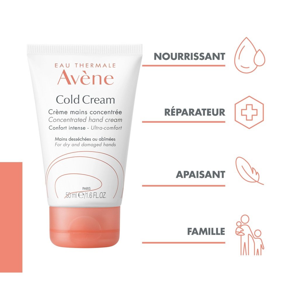 avene – cold cream creme mains concentree – 50ml avene – cold cream creme mains concentree – 50ml