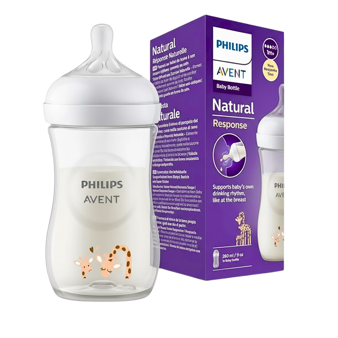 avent – biberon natural avec tetine +1m 260ml scy903/21