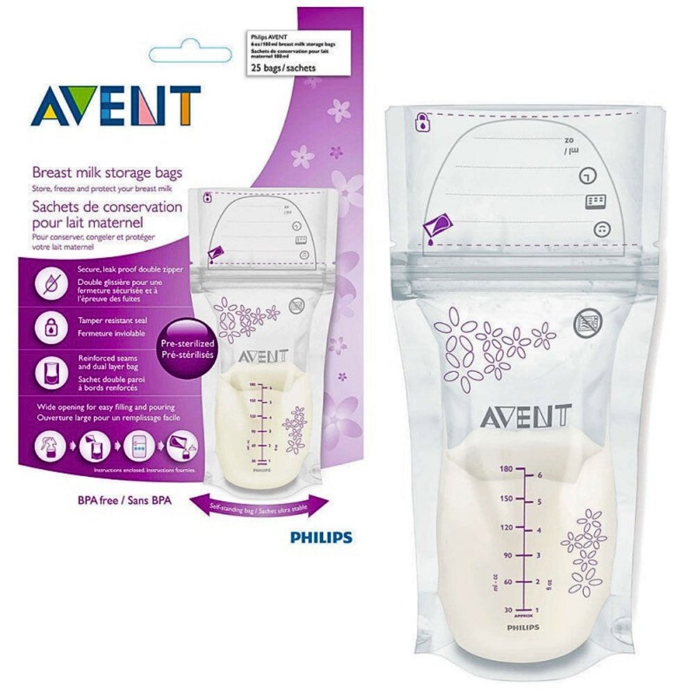 avent – sachets de conservation lait scf603/25