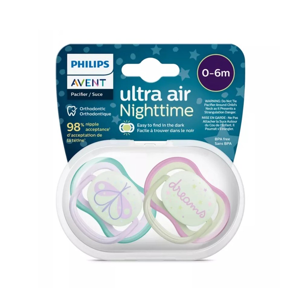 avent – suc ultra air night time 0 6m scf376/19 girl