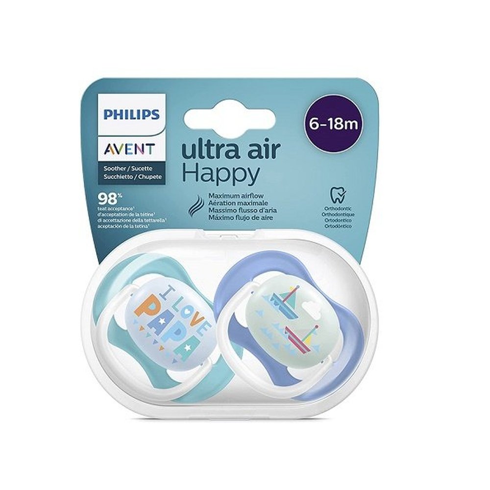 avent – sucette ultra air 6 18mois garcon