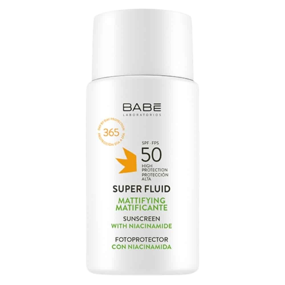 babe – super fluide solaire matifiant spf50 – 50ml
