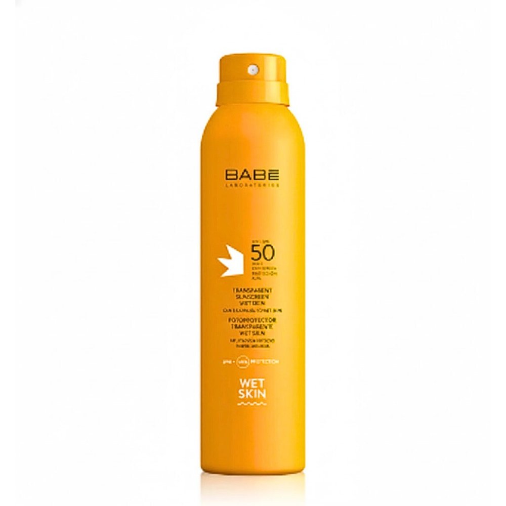 babe – transparent sunscreen wet skin spray spf50+ – 200ml