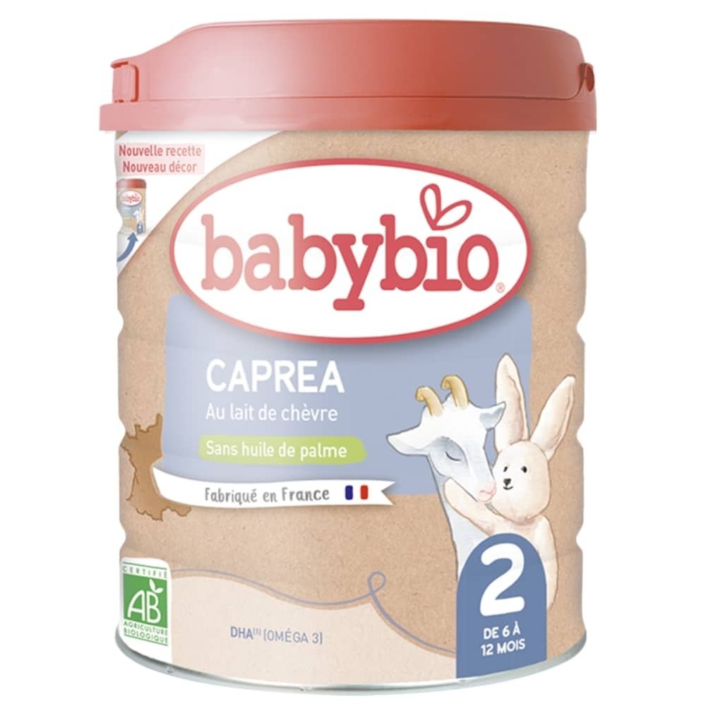 babybio – caprea 2 au lait de chevre sans huile de palme 6 12mois bio – 800g