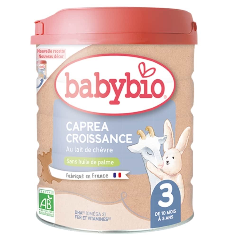 babybio – caprea 3 au lait de chevre sans huile de palme 10mois a 3ans bio – 800g