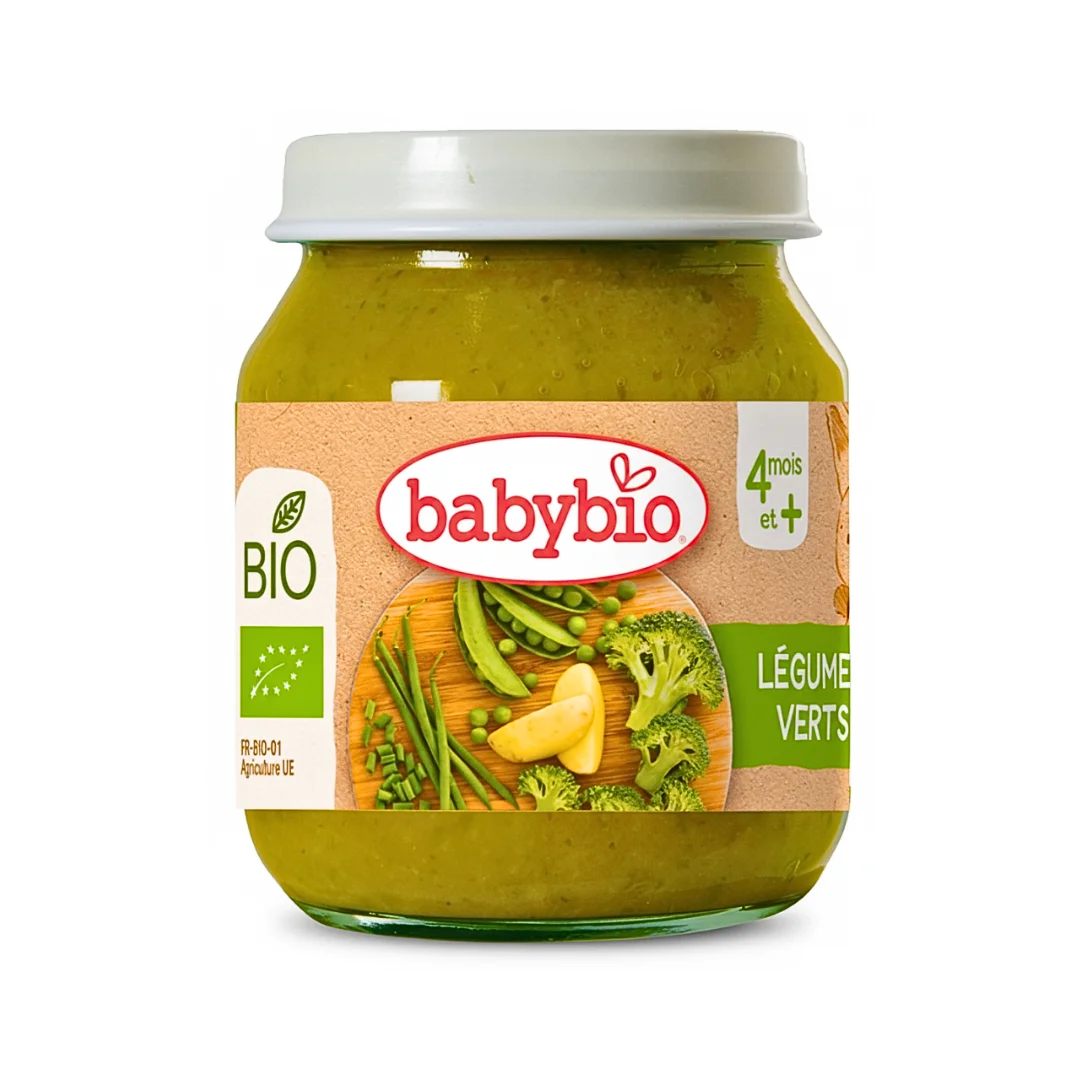 babybio – petit pot legumes verts – 130g