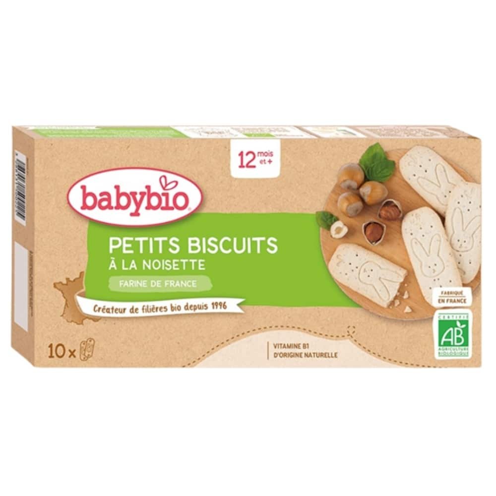 babybio – petits biscuits a la noisette 12mois+ bio – 10x – 16g