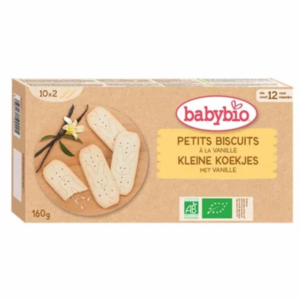 babybio – petits biscuits a la vanille 12mois+ bio – 10x – 16g
