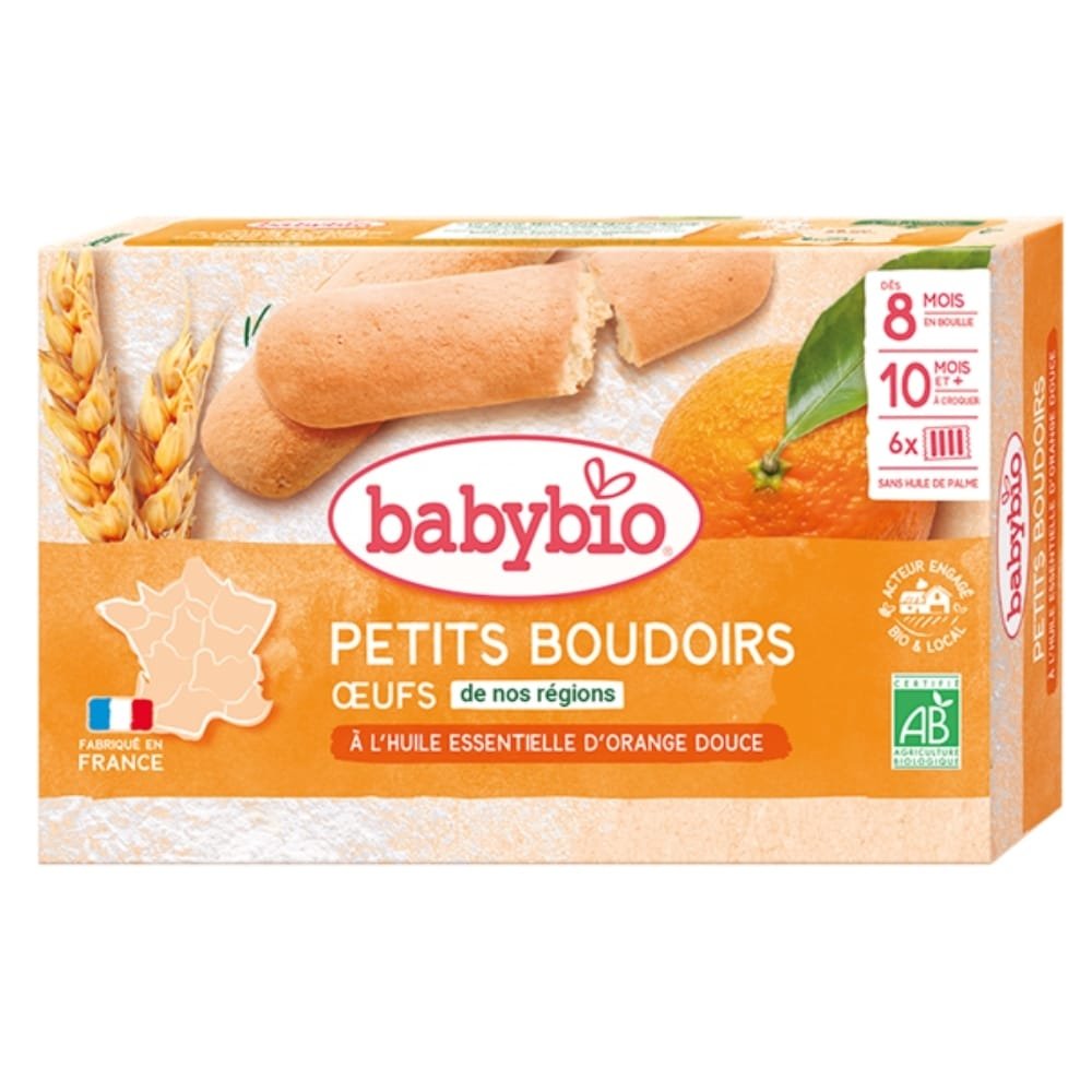 babybio – petits boudoirs oeufs 8mois+ bio – 120g