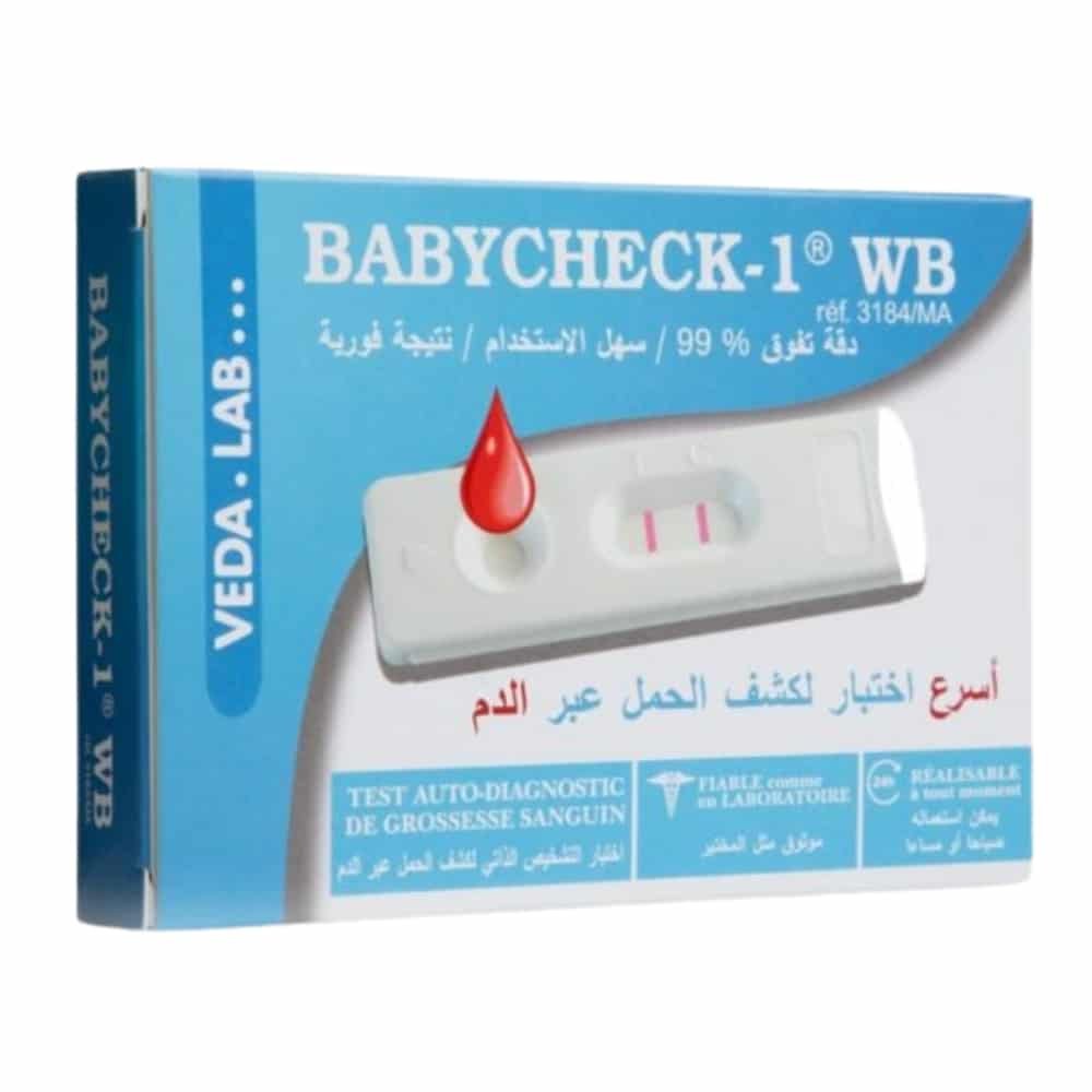 babycheck – 1 wb test de grossesse sanguin auto diagnostique – 1u