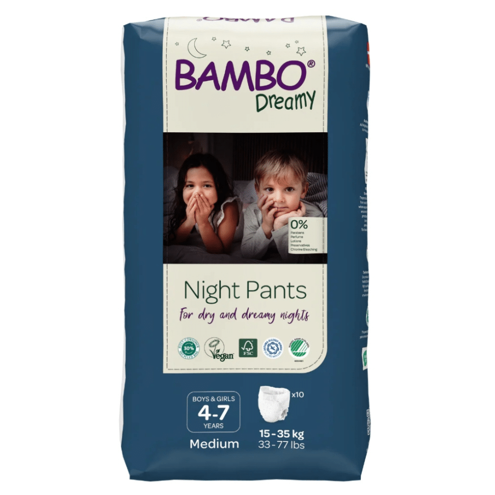 bambo – dreamy night pants garcons et filles 4 7ans m 15 35kg – 10u