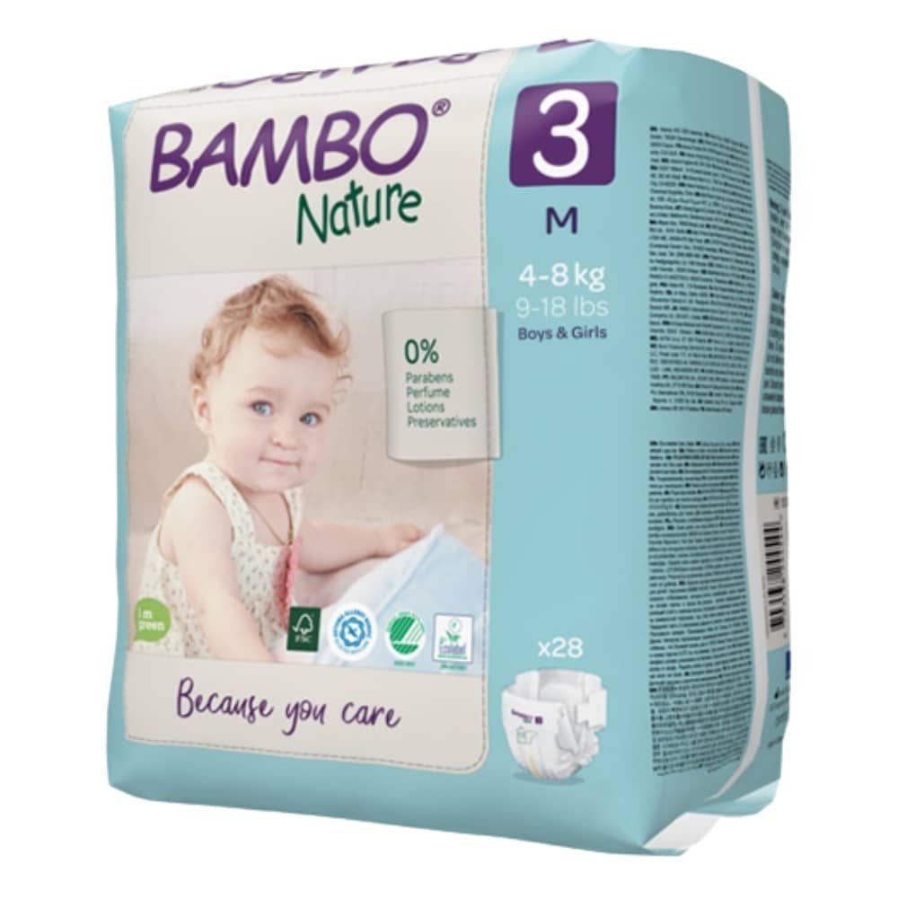 bambo nature – couches n°3 m 4 8kg – 52u